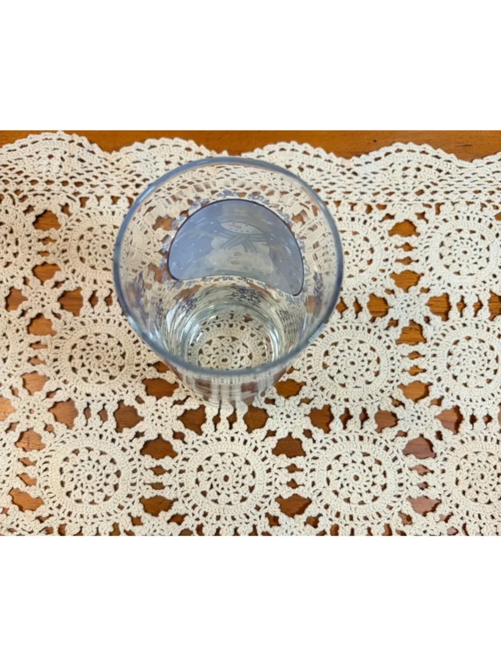 Vintage Snowman Christmas Highball Glasses Set of 5